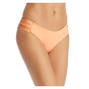 VITAMIN A Women's Orange Cutout Bikini Swimwear Bottom M\8